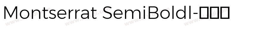 Montserrat SemiBoldl字体转换